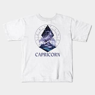 Capricorn Zodiac Sign Kids T-Shirt